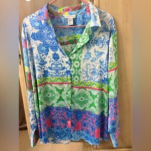 Cupcakes & Cashmere Floral Button-Up Shirt